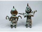 Bronze Benin Figurines Royal Africa Nigeria Bronzes Soldiers Musician Chief King