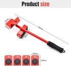 5pcs Heavy Furniture Lifter Set - Easy Moving Slider Mover Tool Kit