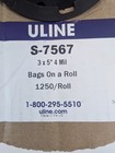 Uline Clear Poly Bags On A Roll  3x5 4mil 1250   Roll