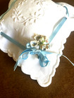 Antique White Handmade Victorian Pin Cushion- C 1880-1900