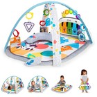 4-in-1 Baby Activity Gym Piano Play Mat Tummy Time 0-36 Months Toys Music New
