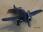 Vintage Kilgore Cast Iron Bullet Airplane T5-1 Oem Wheels Prop Blue Paint