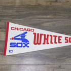 Vintage 1980s Chicago White Sox Original Mlb Baseball 30x12 Full Size Pennant