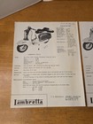 Vintage 1960s Lambretta Motorcycle Flyer Brochure Lot