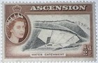 Travelstamps  1956 Ascension Sc  62   Sg 57 Qe2   Mint  Og  Never Hinged