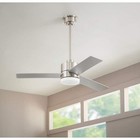 Hampton Bay Madison 52 In  Brushed Nickel Ceiling Fan W  Integrated Led   Remote