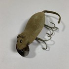 Vintage Heddon Meadow Mouse Fishing Lure Flocked 3 