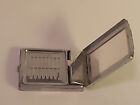 Vintage Pinaud Paris New York Chrome Black Enamel Skyscraper Compact