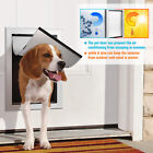 Aluminum Pet Dog Door Double Layer Large Flap Magnetic Locking Screen Gate Frame