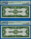 1923  1 Silver Certificate Pmg 63 Blue Seal Reverse Changeover Fr 238  Fr 237