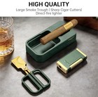Cigarloong Cigar Gift Set  Windproof Torch Lighter  Cigar Scissors  Ashtray