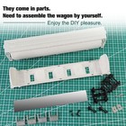 Evemodel 1pc Ho Scale 1 87 Blank Unassembled Grain Hopper Model Railway Wagon