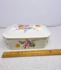 Royal Crown Derby Rare 6 1 4  Chamfered Corners Dresser Hanky Vanity Trinket Box