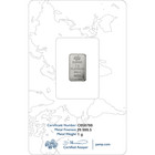 1 Gram Platinum Bar 999 5 Fine - Pamp Suisse Fortuna In Sealed Assay