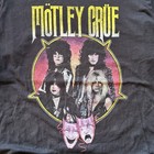M  tley Cr  e Black Graphic T-shirt Size L 100  Cotton Made In Mexico