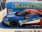 Scalextric C3857 Ford Gt Gte  68 24 Hrs Le Mans 2017  Lights  Dpr 1 32 Slot Car