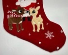 Rudolph The Red Nosed Reindeer Christmas Stocking Santa Clarice Dan Dee