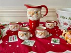 Tinsel Town Vintage Retro Winking Santa Pitcher   4 Mug Set Holt Howard Style