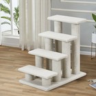 24  4-step Pet Stairs Carpeted Ladder Ramp 8 Scratching Post Cat Tree Climber