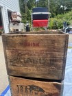 Ideal Beverage Co Central Falls Ri Antique Wood Soda Crate Drink Ideal Beverages