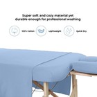 Massage Table Sheets Set - 3 Pcs 100  Cotton Flannel - Fitted Sheets  Flat Sh   