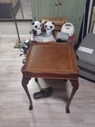 Vintage Mahogany Table Queen Anne Style 1800 s