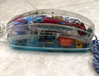 Vintage 1980   s Unisonic Clear Plastic Phone Telephone Landline Retro Transparent