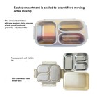 Bento Box Lunch Box Stainless Steel Food Container With 3 Compartments Is Sealed