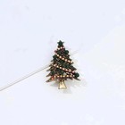 Vintage Crystal Baroque Christmas Tree Brooch Pin Jewelry Gift Accessories