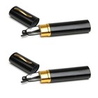 Viseng  2 50 Reading Glasses Black Slim Mini Metal Compact Rimless Readers