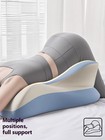 Intimate Support Wedge Pillow - Ergonomic Position Aid Cushion For Couples With 