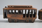 Vintage San Francisco Tourits Souveniers Metal Trolly Cart Pencil Sharpener