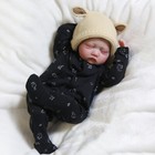 22 Inch Reborn Newborn Dolls Lifelike Baby Boy Doll Vinyl Silicone Handmade Gift