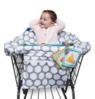 Boppy Preferred Shopping Cart   Restaurant High Chair Cover Gray Jumbo Dots Nib