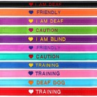 Personalized Dog Collar Reflective Nylon Embroidered Custom Name Phone Number Id
