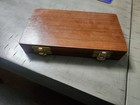 Vintage Brass Balance Scale Weight Set 1 4oz 2lb With Wood Storage Box