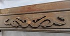 Antique Victorian Oak ash Pediment Crest W  Applied Carvings  35 1 2  Wide