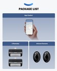 Zumi App-controlled Wall-mounted Garagedooropener Manual Backup Ir Sensors -used