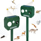 4pack  Solar Ultrasonic Repellent Outdoor Deer Repellent Devices Animal Repeller