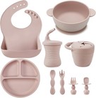 Silicone Baby Feeding Set   9pcs Baby Led Weaning Supplies Self Feeding Utens   