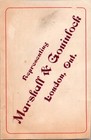 Antique Victorian Trade Card - Marshall   Gouinlock - London Ontario 