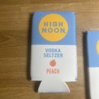High Noon Koozie Double Faced   Peach pineapple Set Of 2