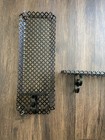 Vintage Mid Century Wall Shelf Quatrefoil Metal Lattice Candle Holder Set Of 3