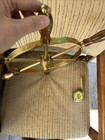 Solid Brass Nautical Ship Wheel 19    Boat Helm Teak Handles Maritime Decor