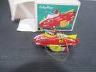 Schylling Rocket Fighter Tin Ornament Original Box