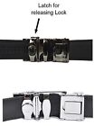 Men s White Leather Dress Belt  Auto Lock Belt  Men s Belt  New Quick Lock Belt