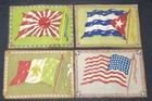Vintage Cigar Tobacco Felt Flannel Country Flags 11 5  X 8 25  Lot Of 8