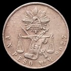  Rep  bilca De M  xico 1 Peso  26 86 Gramosg  1873 M  xico M Km-408 5 Vf 