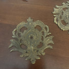 Antique Brass Escutcheon 5    Plate For Drawer Pull  Back Plate