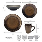 Basics By Mikasa Verona 16-piece Dinnerware Set  For 4